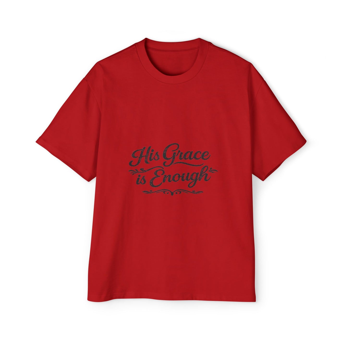 “His Grace Is Enough” Faith-Based Oversized T-shirt