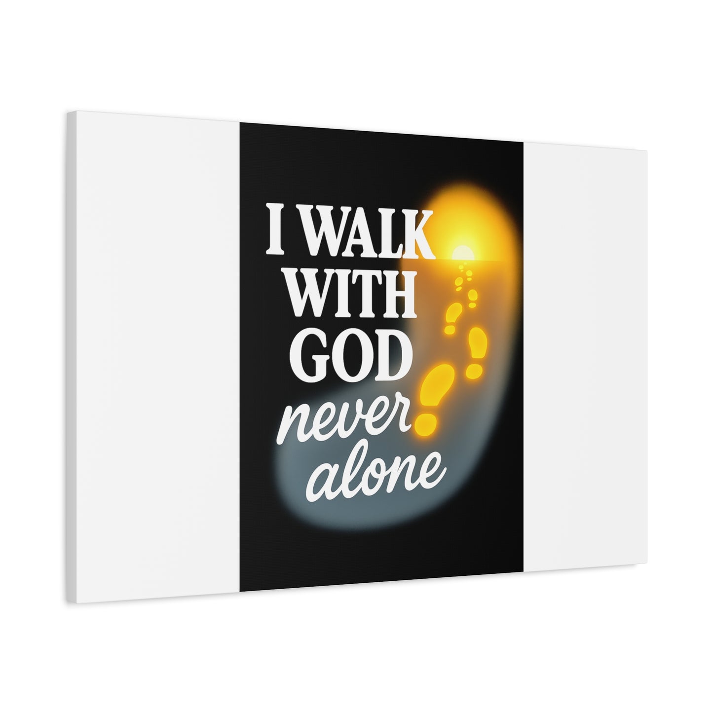 I Walk With God – Matte Canvas Wall Art