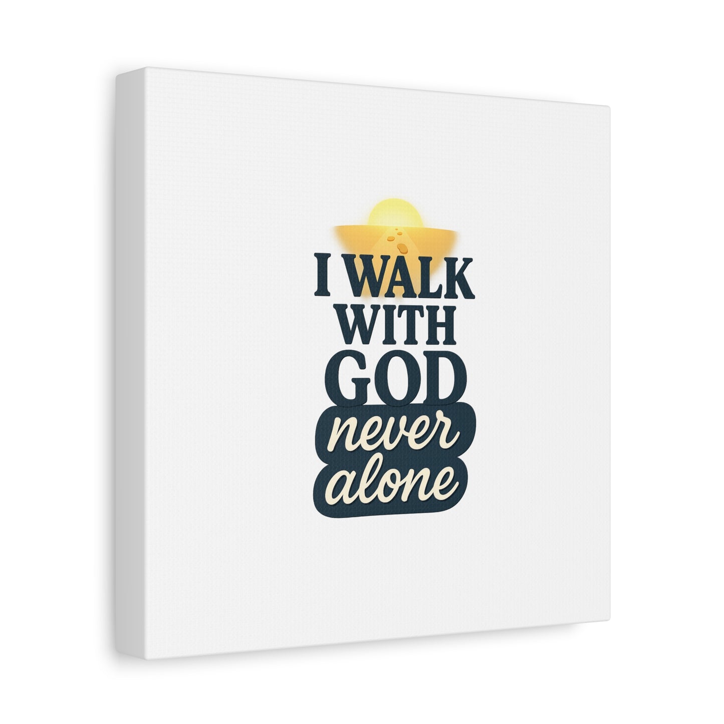 I Walk With God – Matte Canvas Wall Art