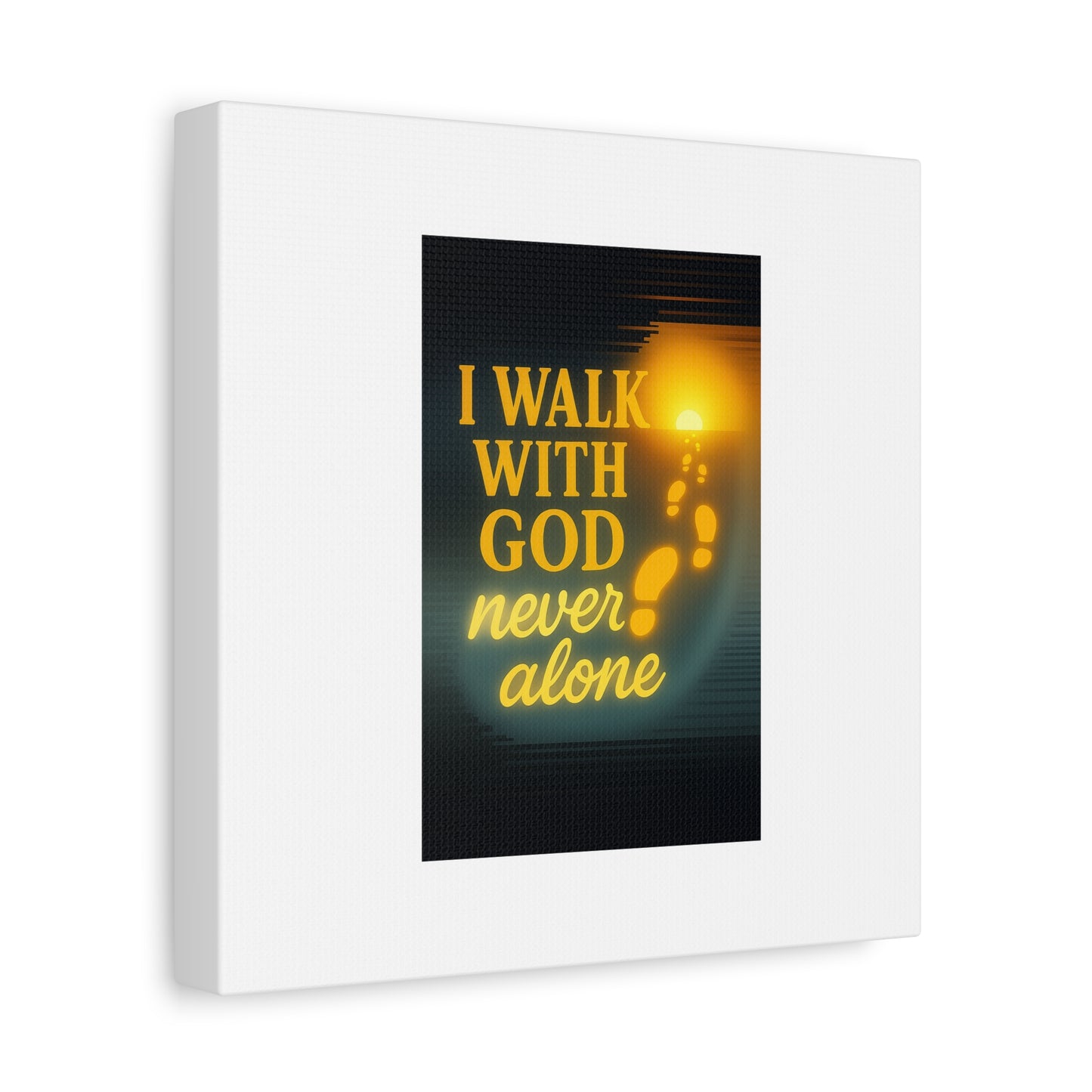I Walk With God – Matte Canvas Wall Art