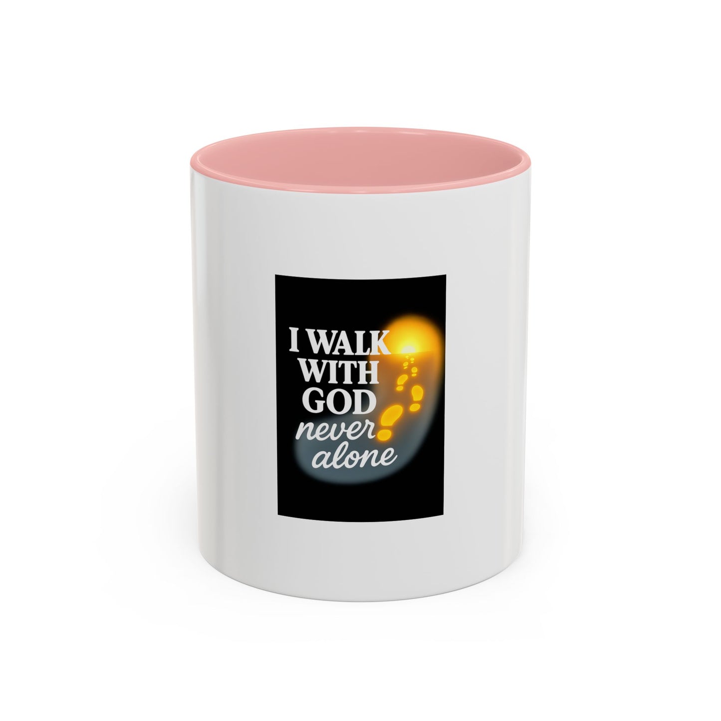 Inspirational Coffee Mug - I Walk With God, Faith Mug, Christian Gift, Encouragement Cup, Religious Decor, Daily Devotional