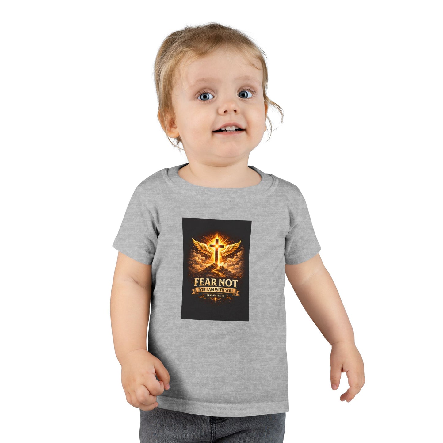 Toddler T-Shirt - Fear Not, Guardian Angel Cross Graphic
