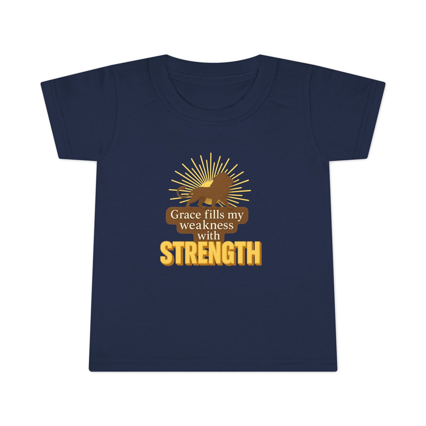 Toddler T-Shirt – Grace Fills My Weakness with Strength