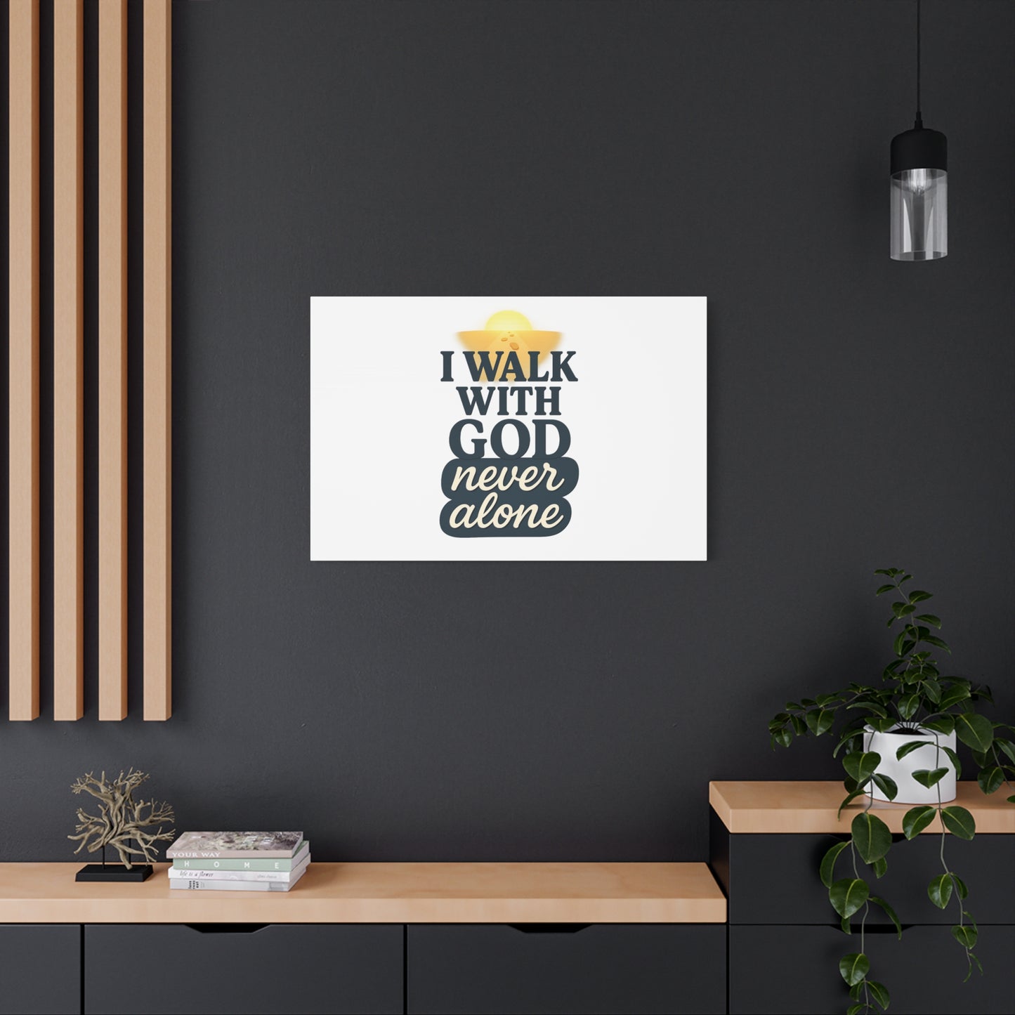 I Walk With God – Matte Canvas Wall Art