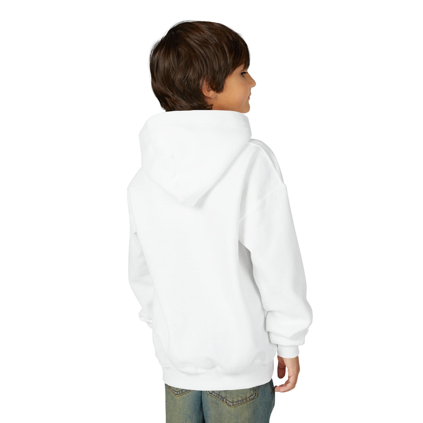 Youth Faith Hoodie – “I Walk With God Never Alone”  Cozy Christian Sweatshirt for Kids