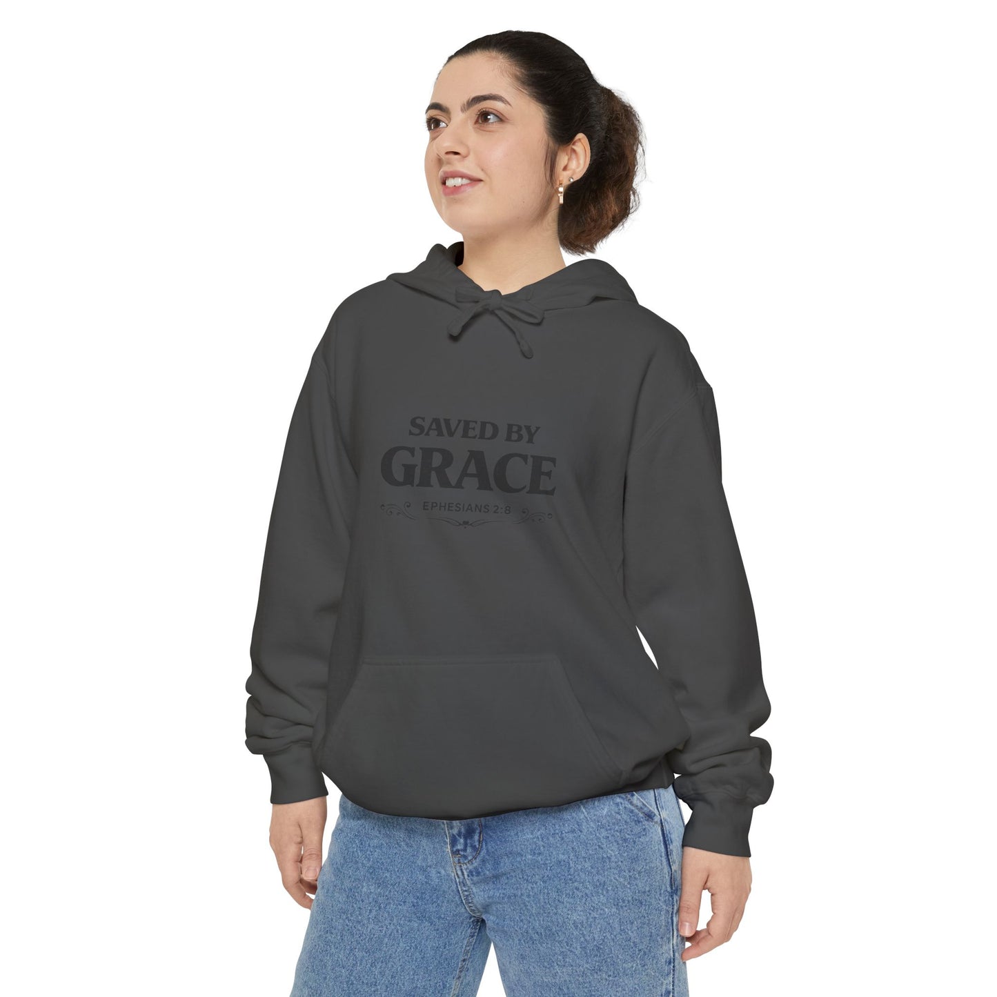 Saved By Grace Hoodie — Christian Faith Pullover (Ephesians 2:8-9)