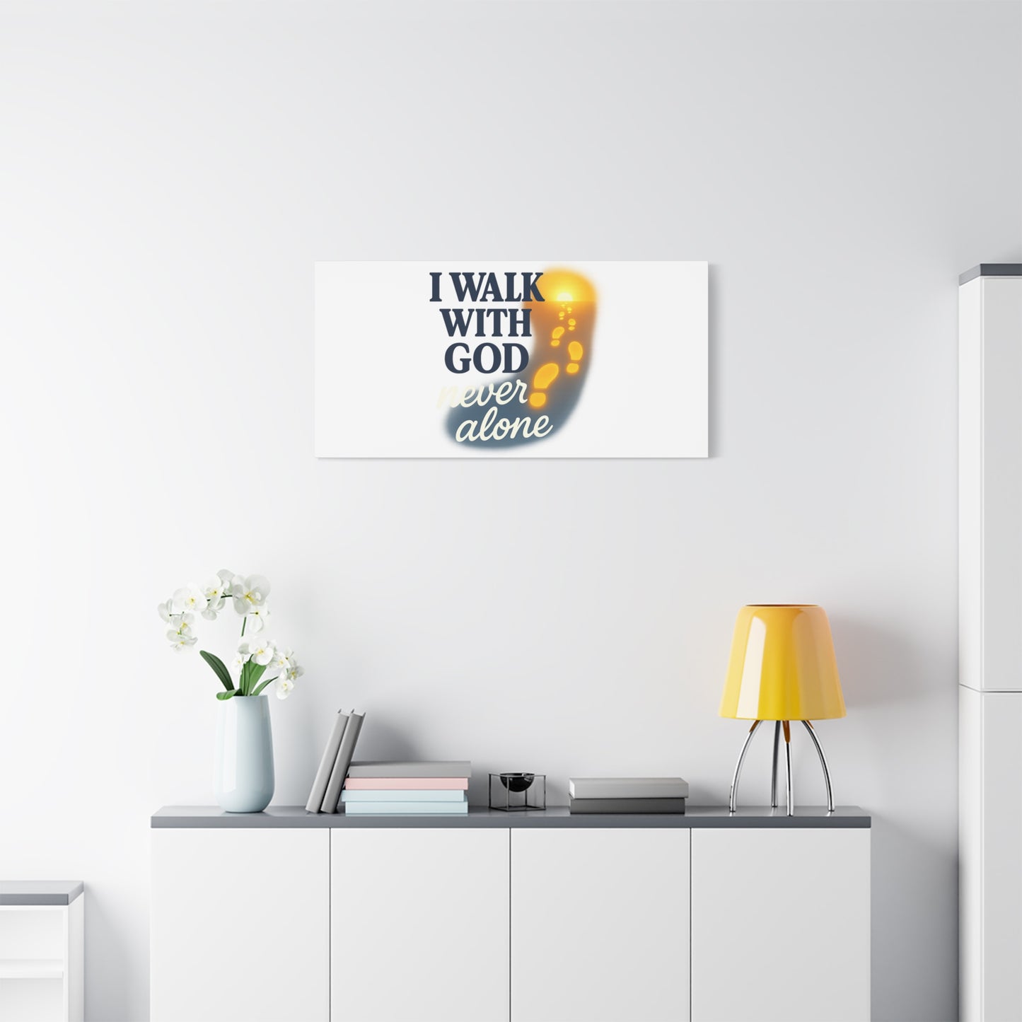 I Walk With God – Matte Canvas Wall Art