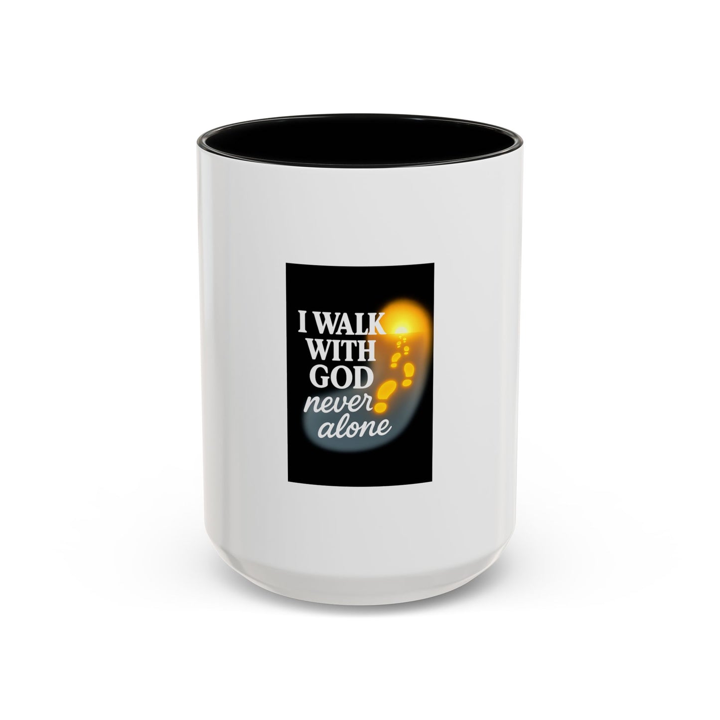 Inspirational Coffee Mug - I Walk With God, Faith Mug, Christian Gift, Encouragement Cup, Religious Decor, Daily Devotional