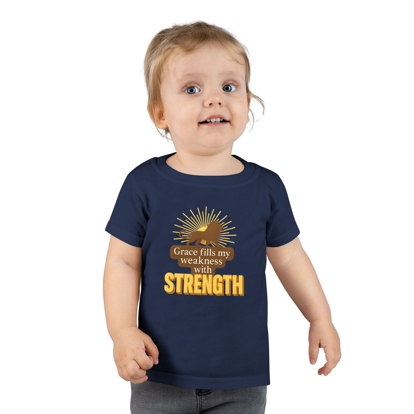 Toddler T-Shirt – Grace Fills My Weakness with Strength