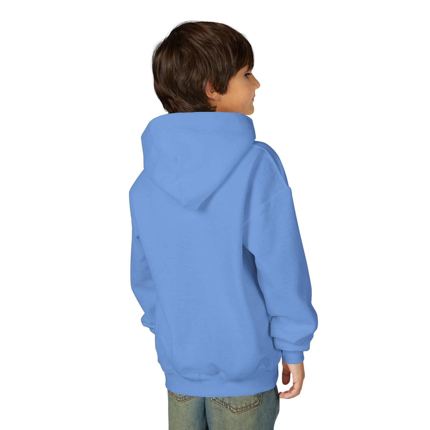 Youth Faith Hoodie – “I Walk With God Never Alone”  Cozy Christian Sweatshirt for Kids