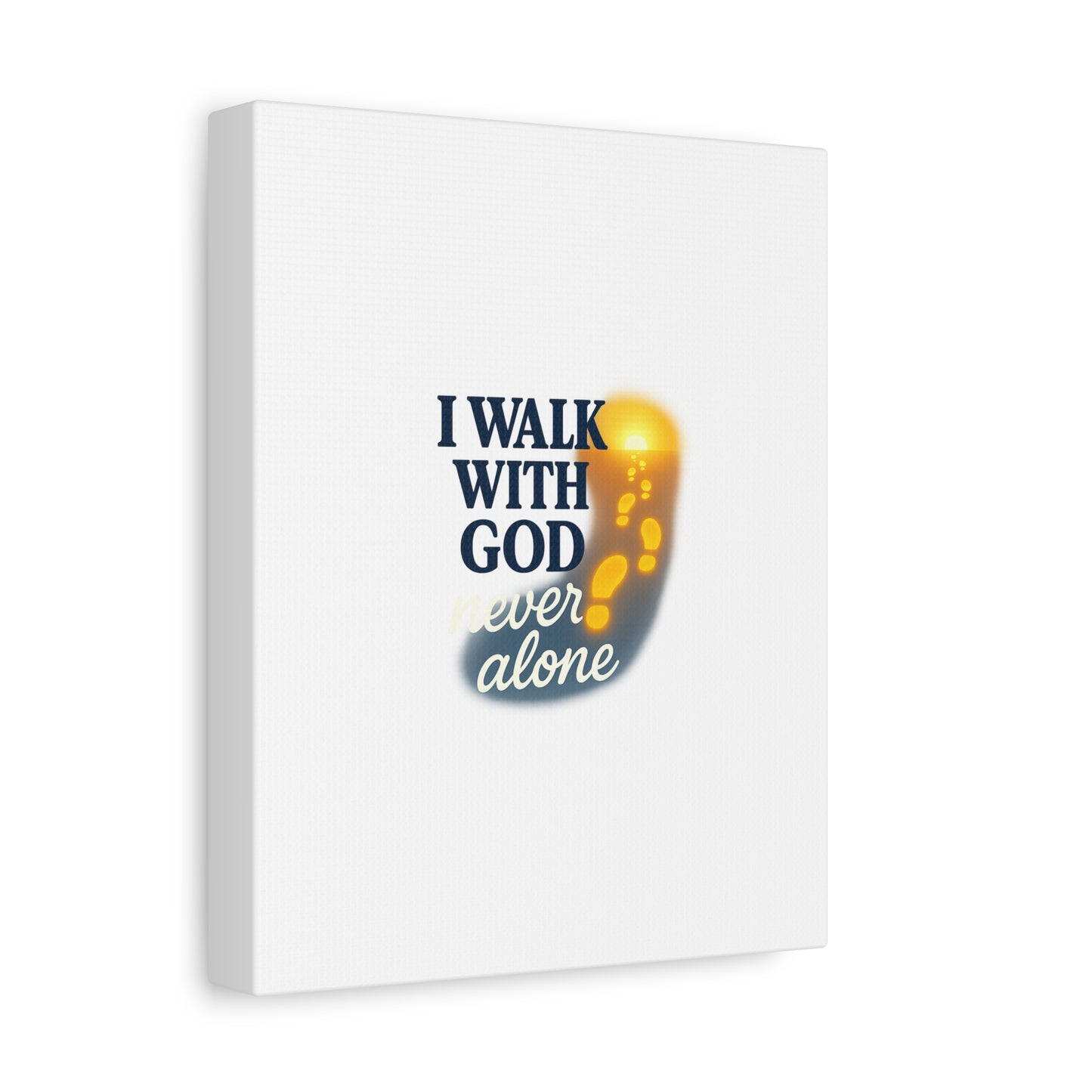 I Walk With God – Matte Canvas Wall Art