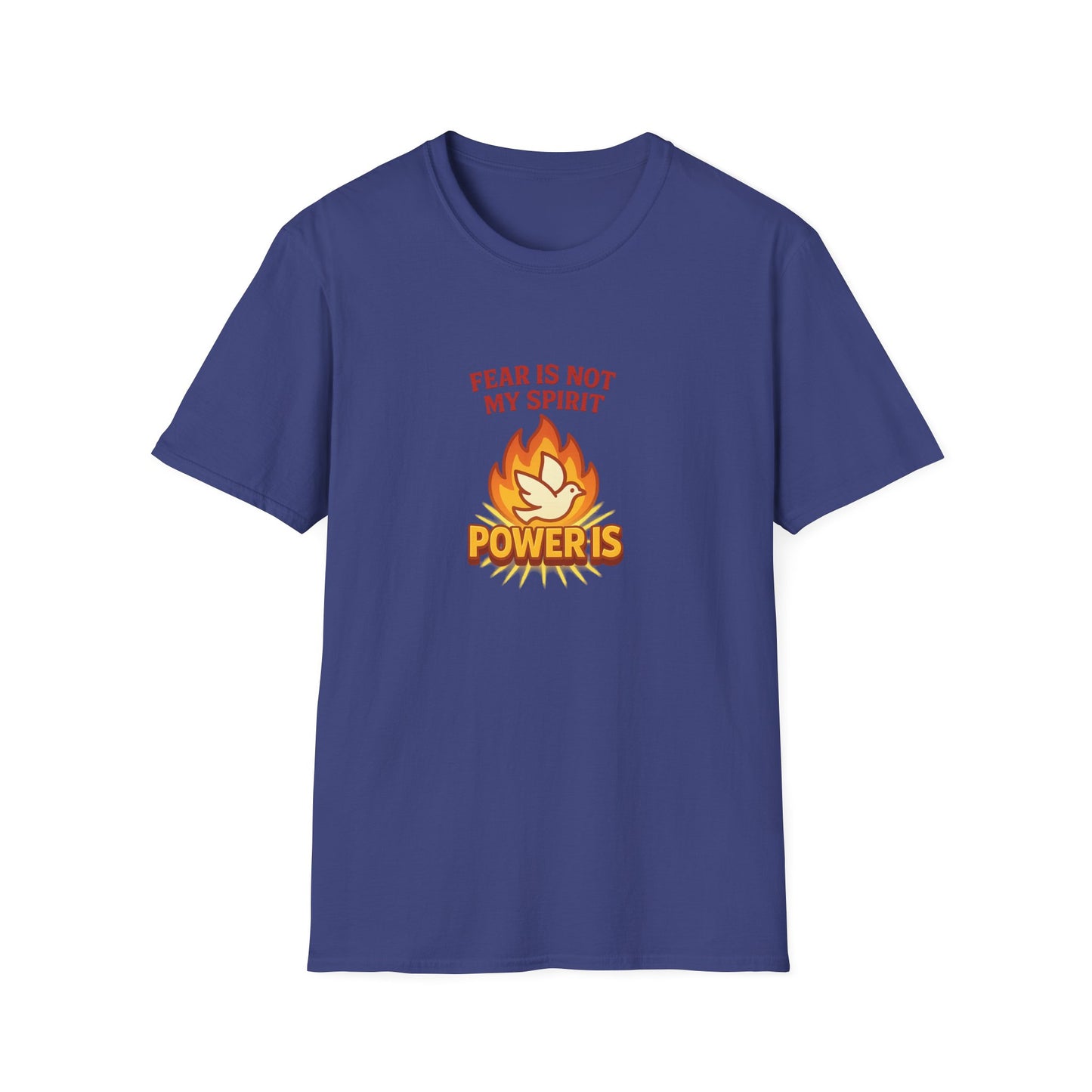 Fear Is Not My Spirit T-Shirt – Empowering Unisex Motivational Tee for Strength & Confidence