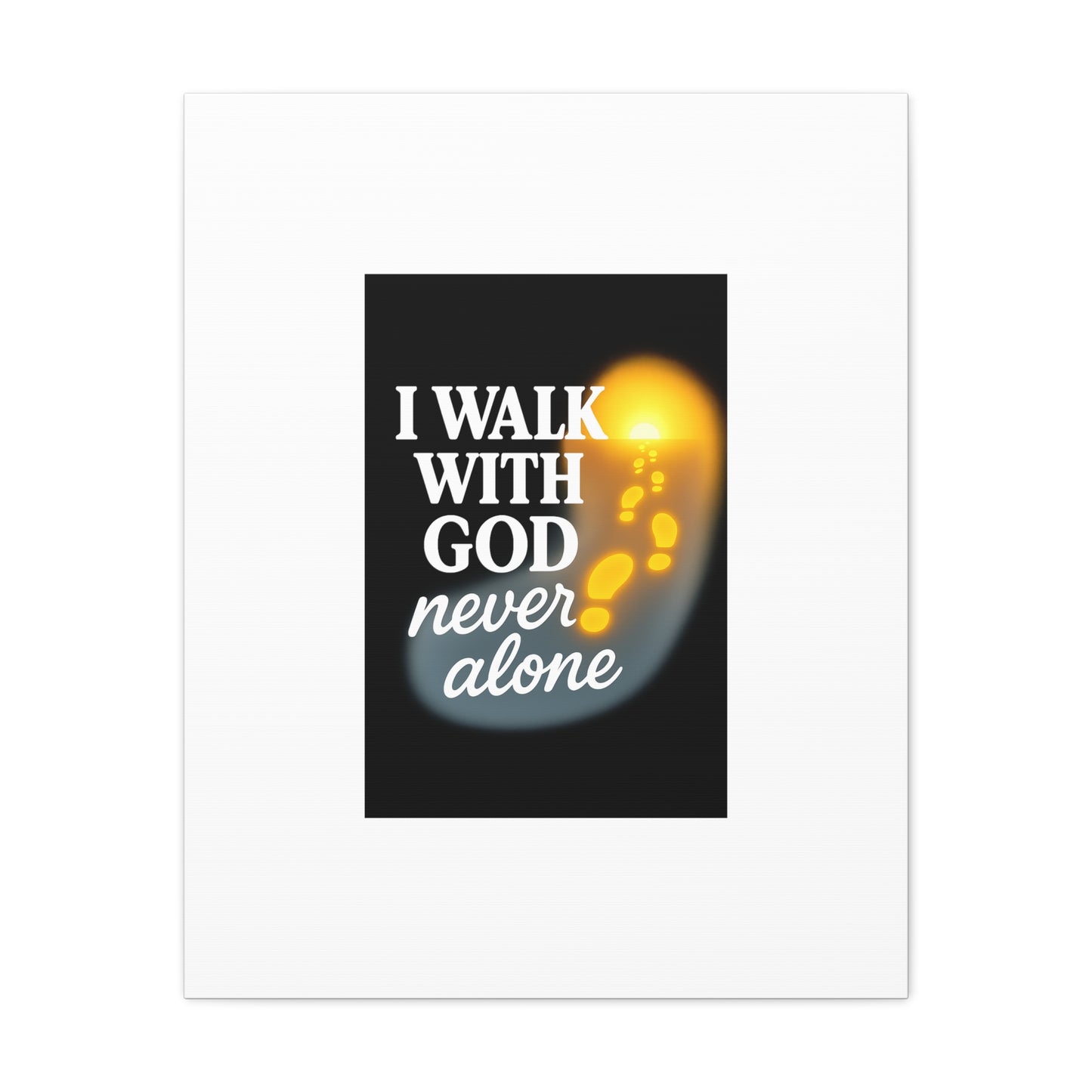 I Walk With God – Matte Canvas Wall Art