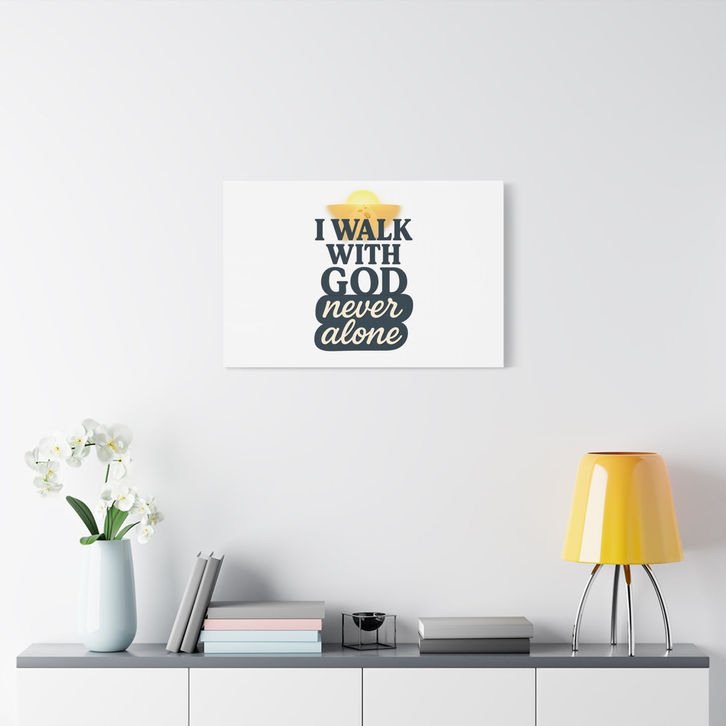 I Walk With God – Matte Canvas Wall Art