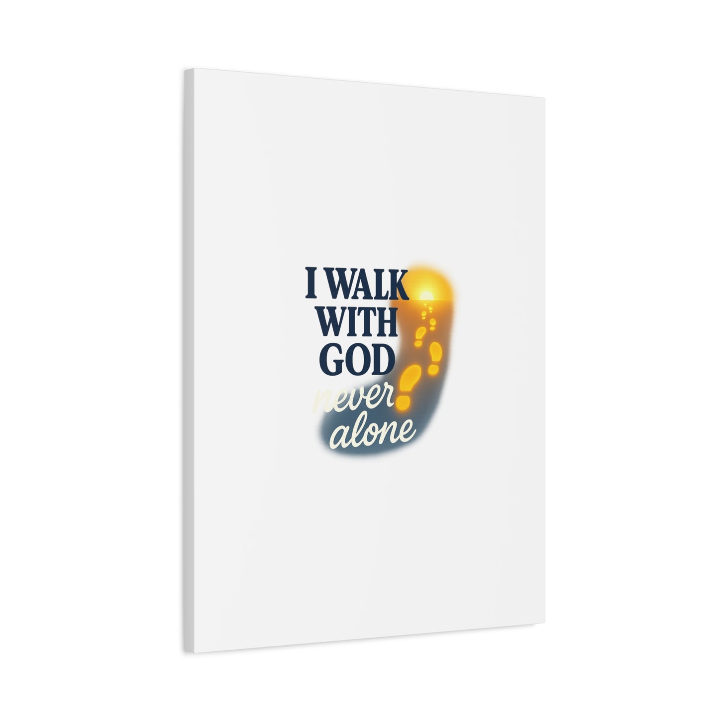 I Walk With God – Matte Canvas Wall Art