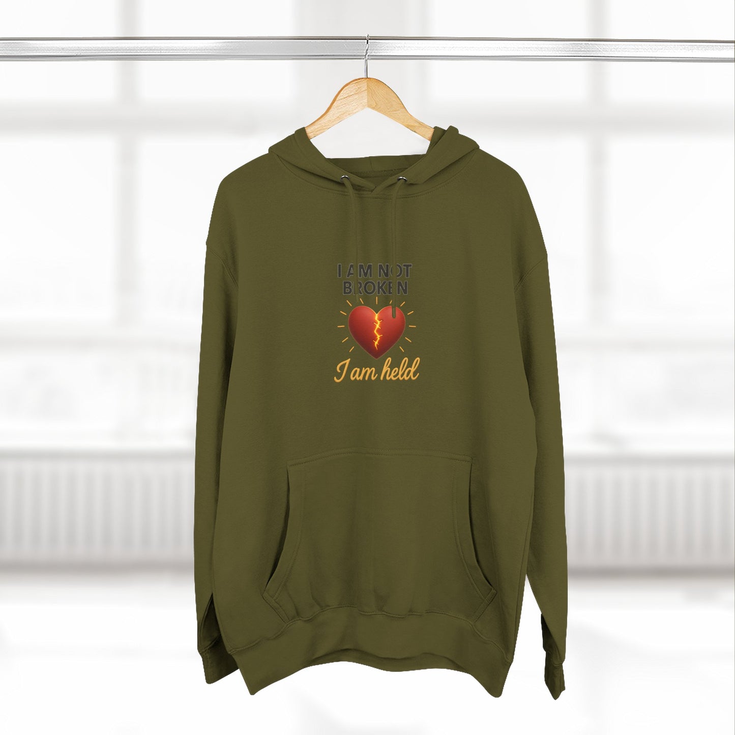 I Am Not Broken – Inspirational Hoodie for Strength, Healing & Self-Love