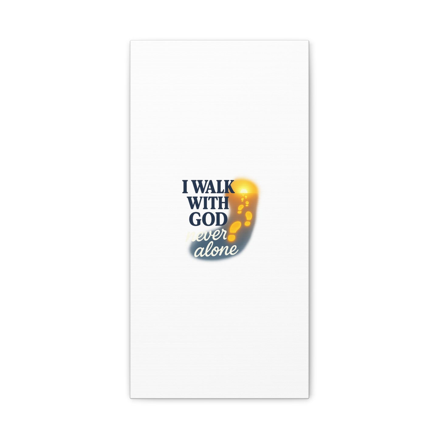 I Walk With God – Matte Canvas Wall Art