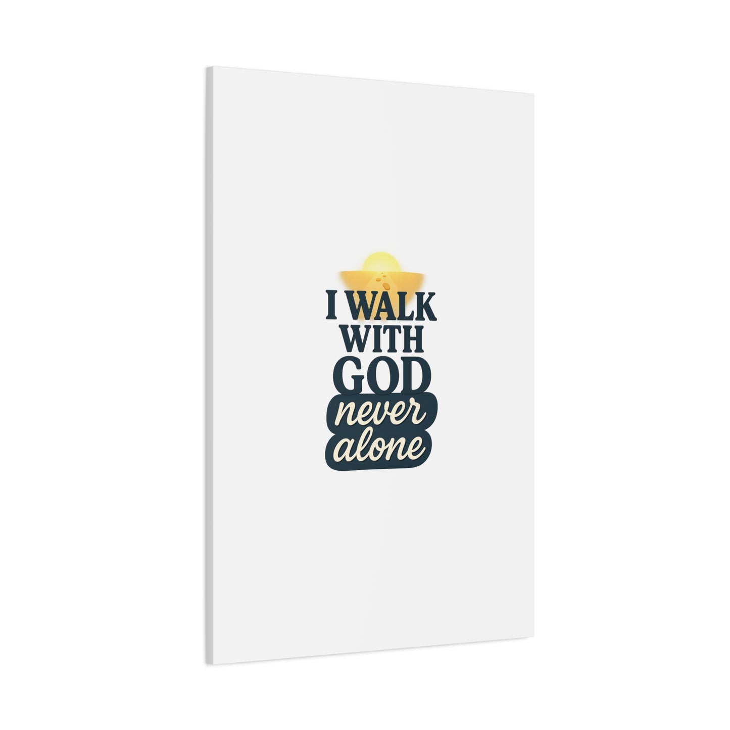 I Walk With God – Matte Canvas Wall Art