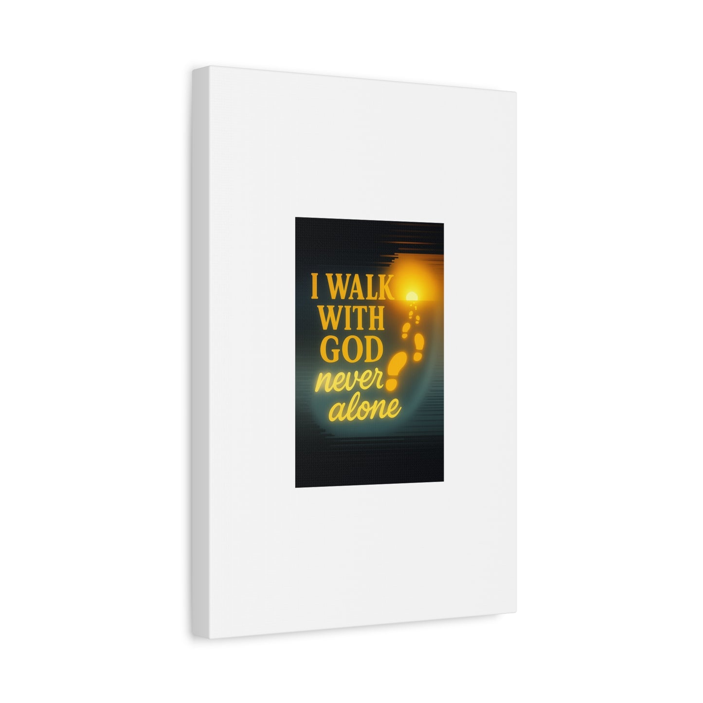 I Walk With God – Matte Canvas Wall Art