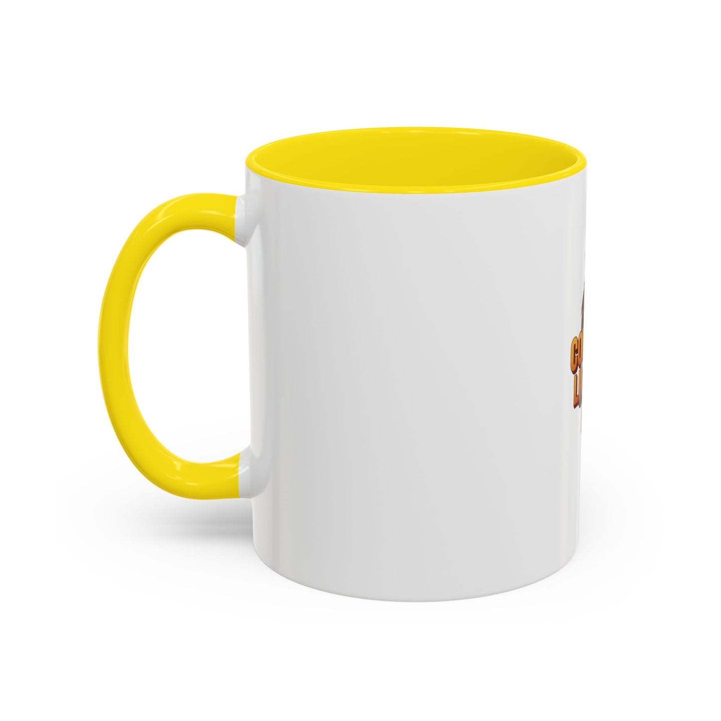 Courage-Inspired Accent Coffee Mug – A Daily Reminder to Stay Strong