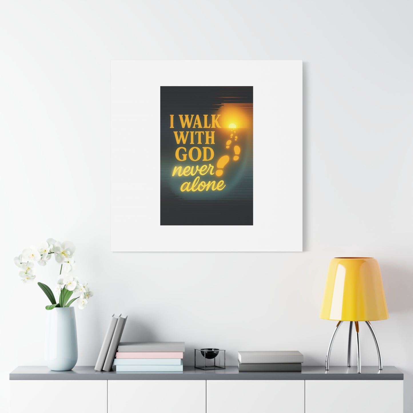 I Walk With God – Matte Canvas Wall Art