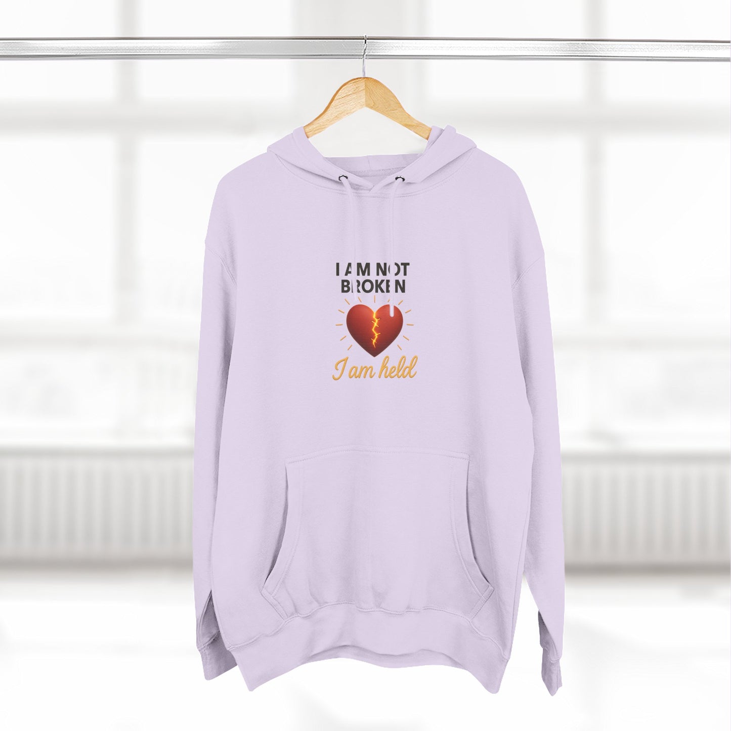 I Am Not Broken – Inspirational Hoodie for Strength, Healing & Self-Love