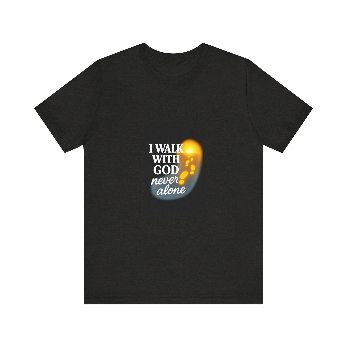 Inspirational Unisex Tee - 'I Walk with God, Never Alone' for Spiritual Wear, Faith-Based Gifts, Christian Apparel, Daily Motivation, [...]