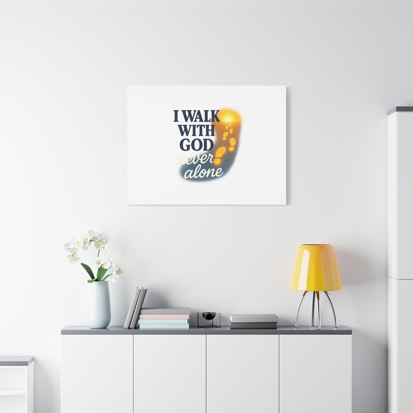 I Walk With God – Matte Canvas Wall Art