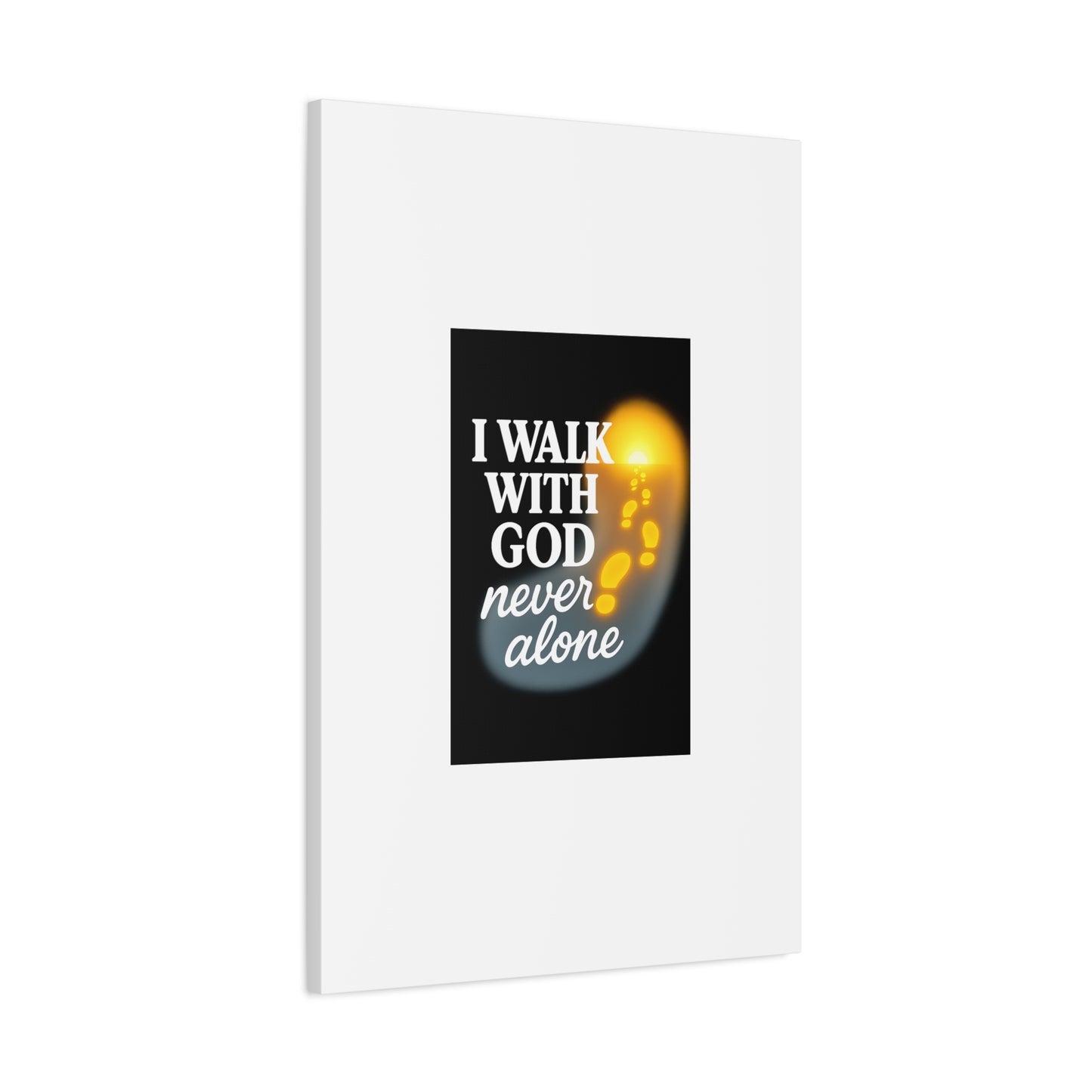 I Walk With God – Matte Canvas Wall Art