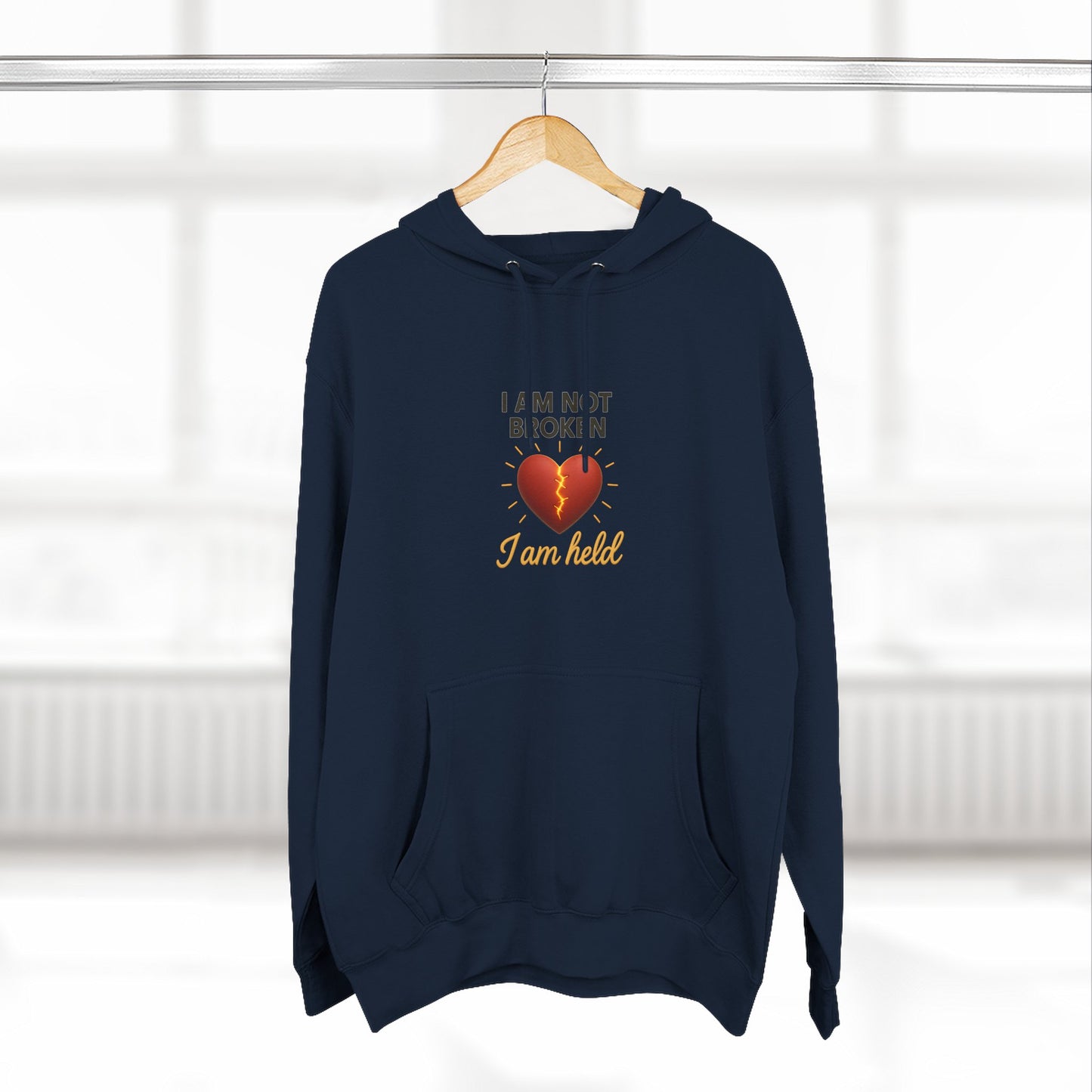 I Am Not Broken – Inspirational Hoodie for Strength, Healing & Self-Love
