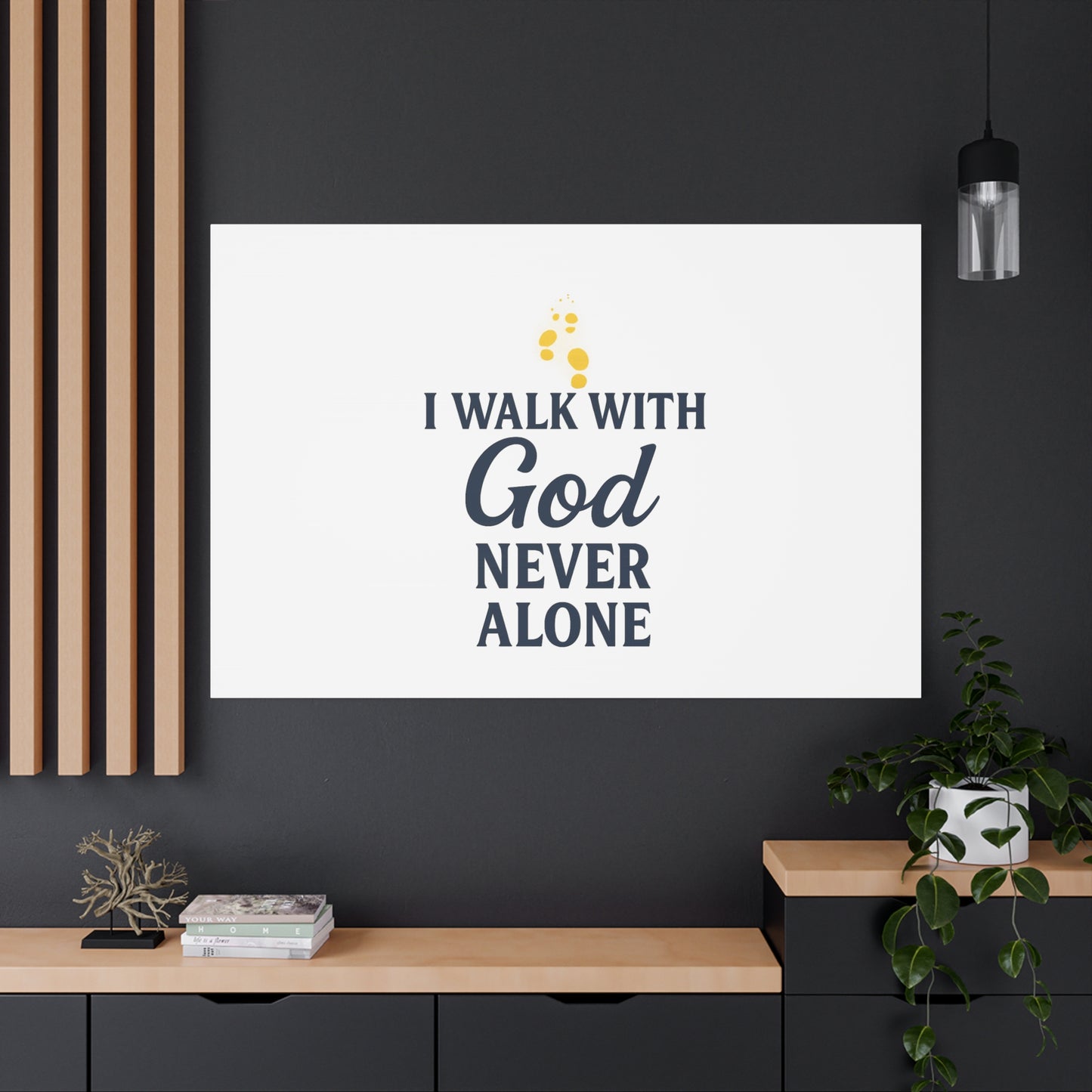 I Walk With God – Matte Canvas Wall Art
