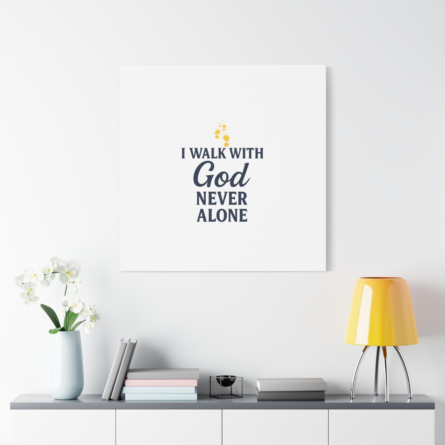 I Walk With God – Matte Canvas Wall Art