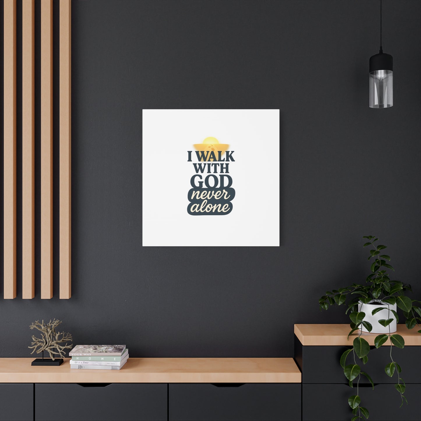I Walk With God – Matte Canvas Wall Art