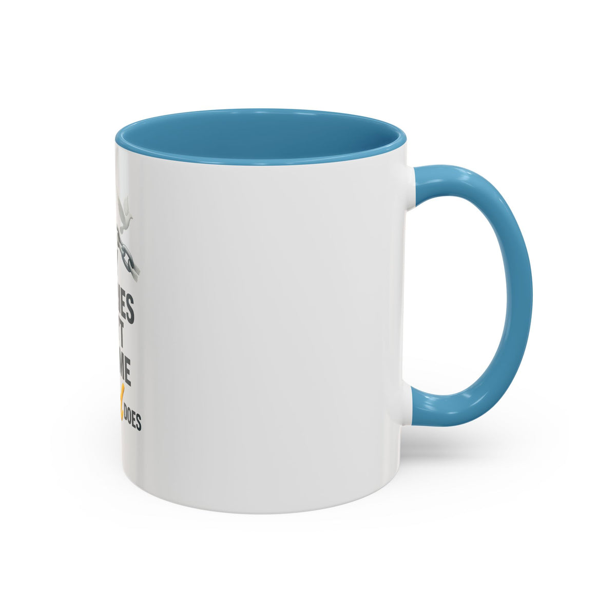 Faith-Inspiring Accent Coffee Mug - Motivational Gift for Coffee Lovers, Ideal for Birthdays, Holidays, Relaxation, Couples