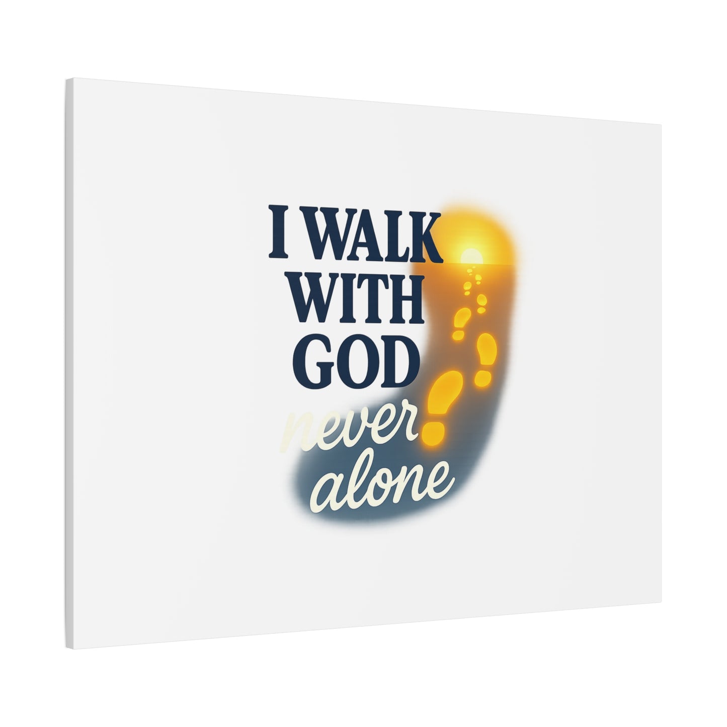 I Walk With God – Matte Canvas Wall Art