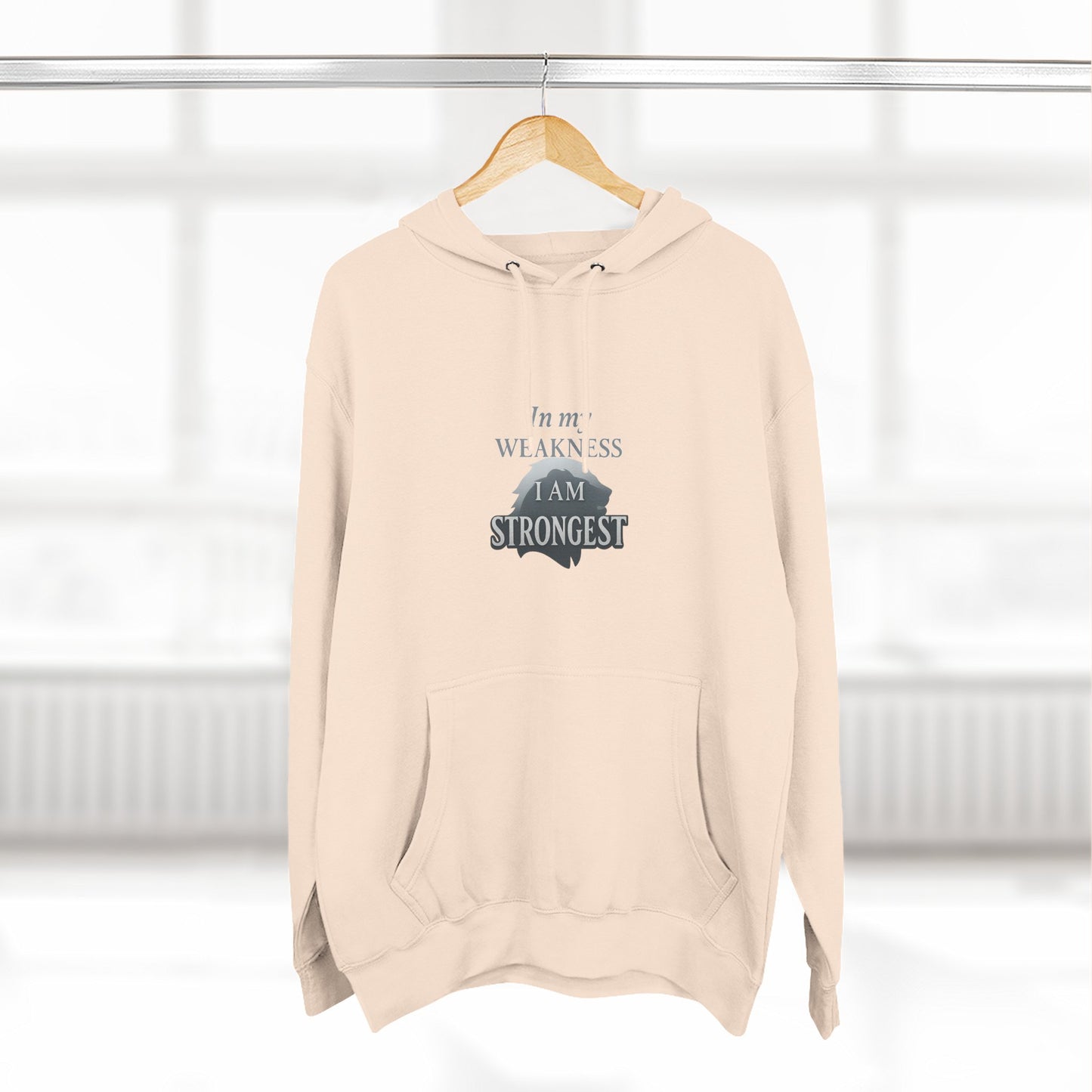 Three-Panel Fleece Hoodie