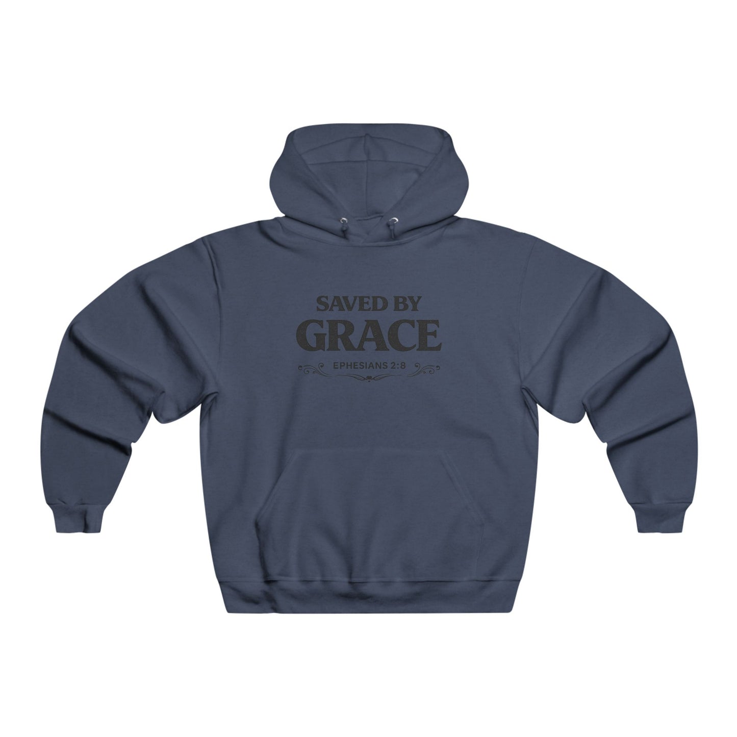 Saved By Grace Hoodie — Christian Faith Pullover (Ephesians 2:8)