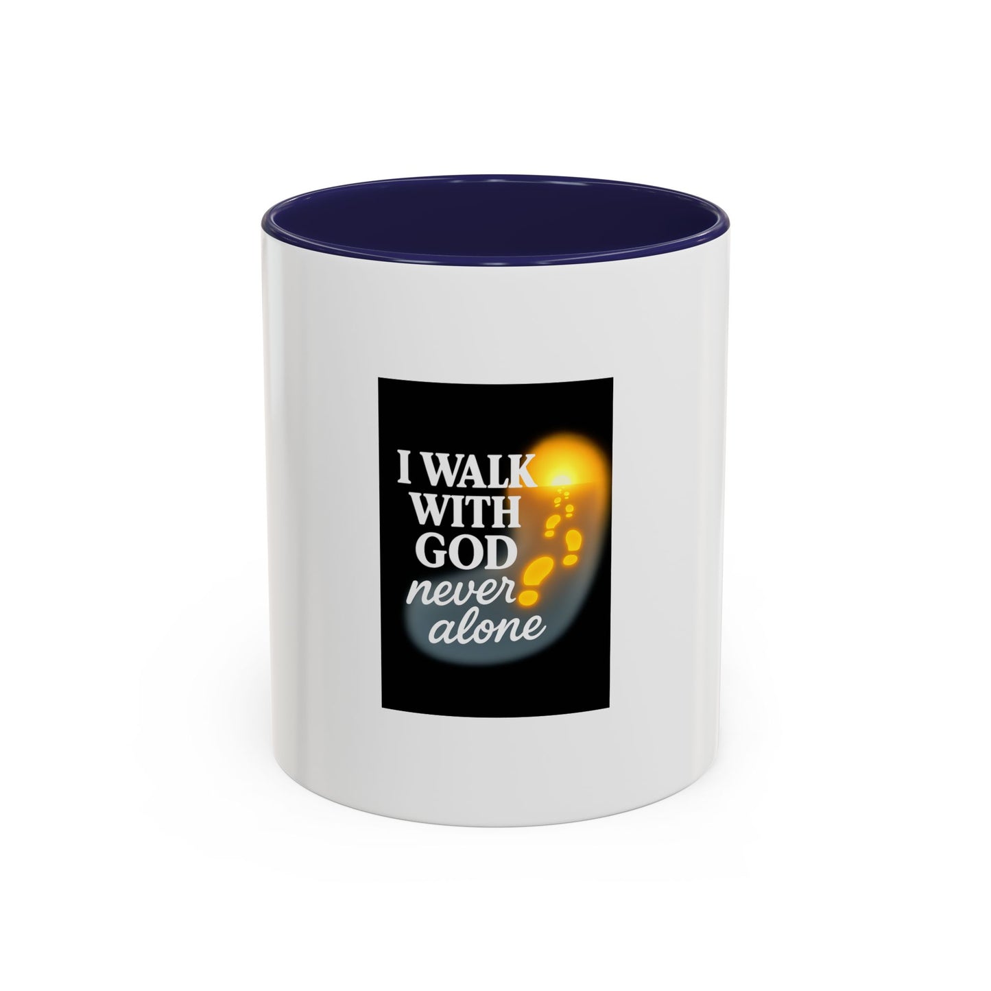 Inspirational Coffee Mug - I Walk With God, Faith Mug, Christian Gift, Encouragement Cup, Religious Decor, Daily Devotional