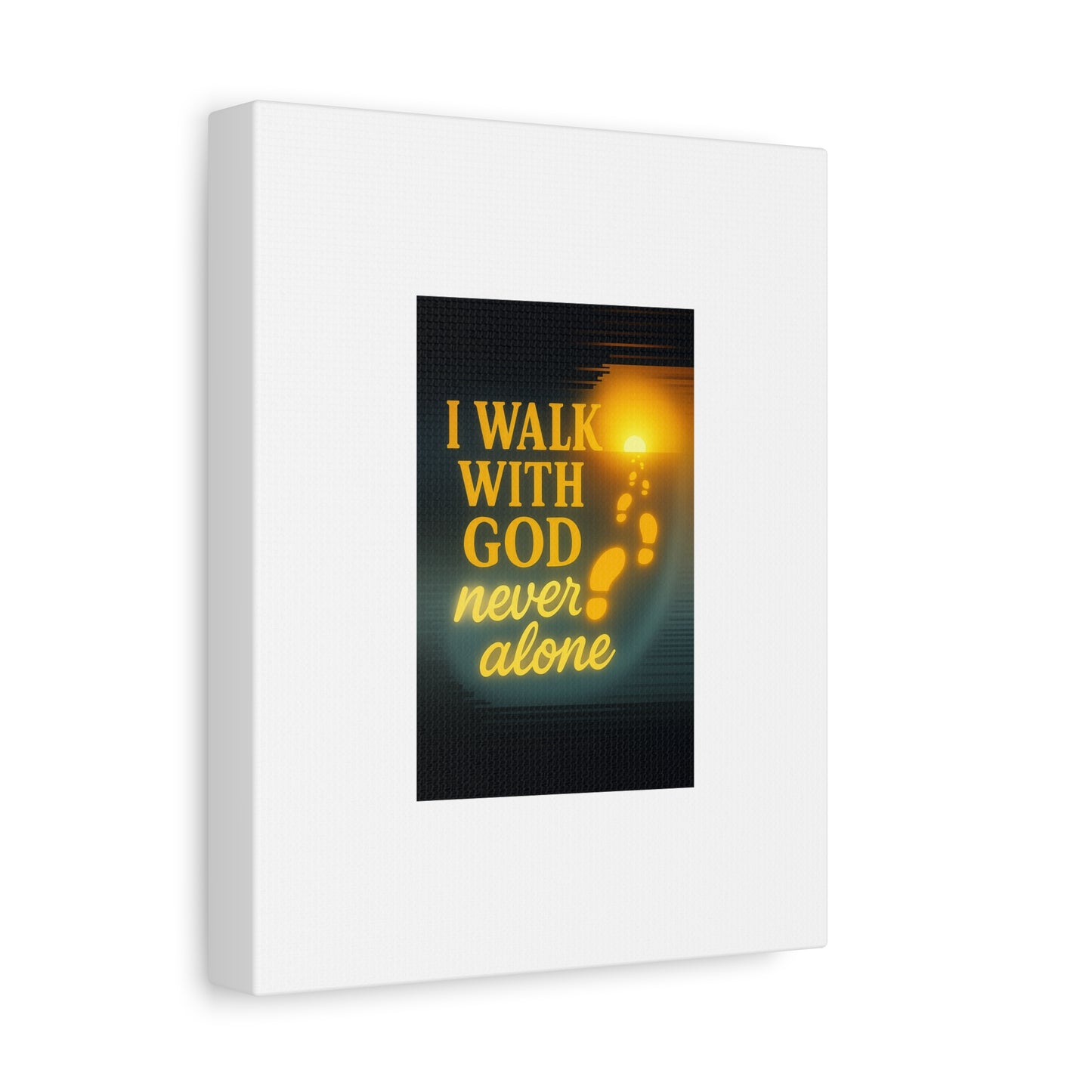 I Walk With God – Matte Canvas Wall Art