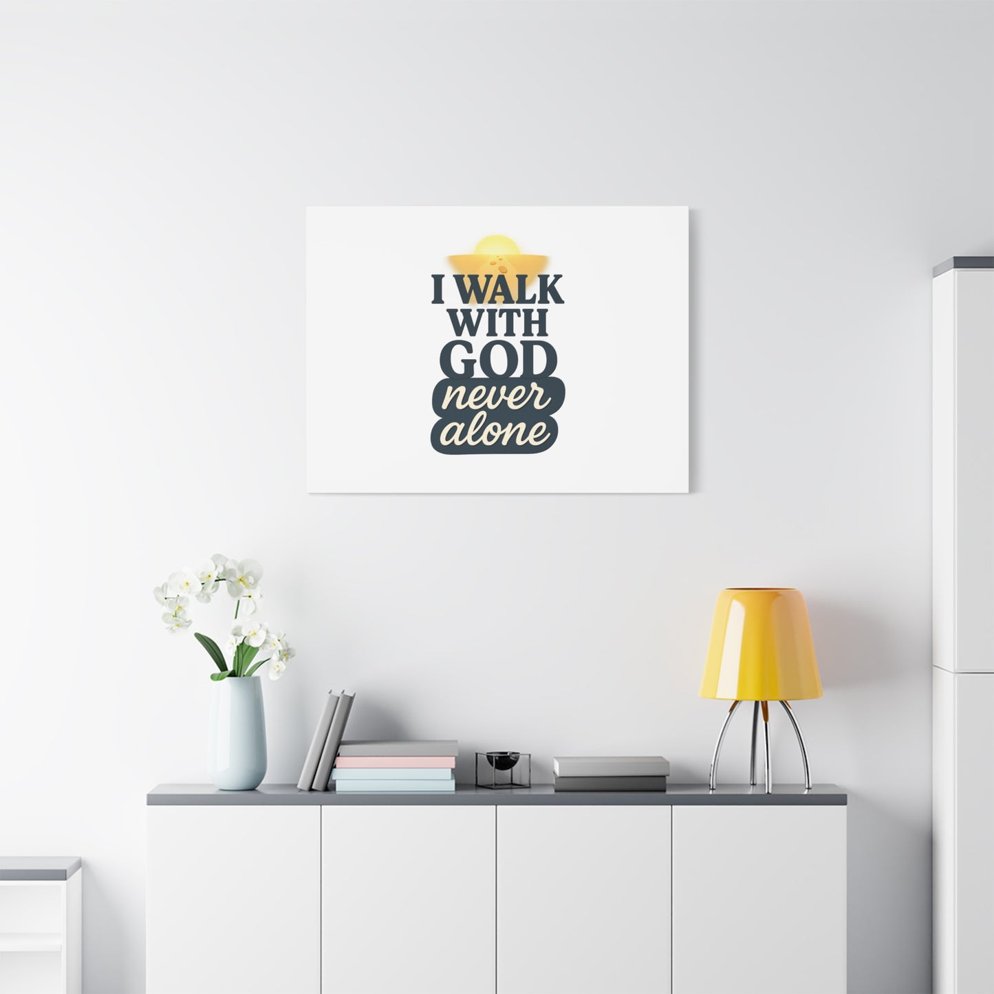 I Walk With God – Matte Canvas Wall Art