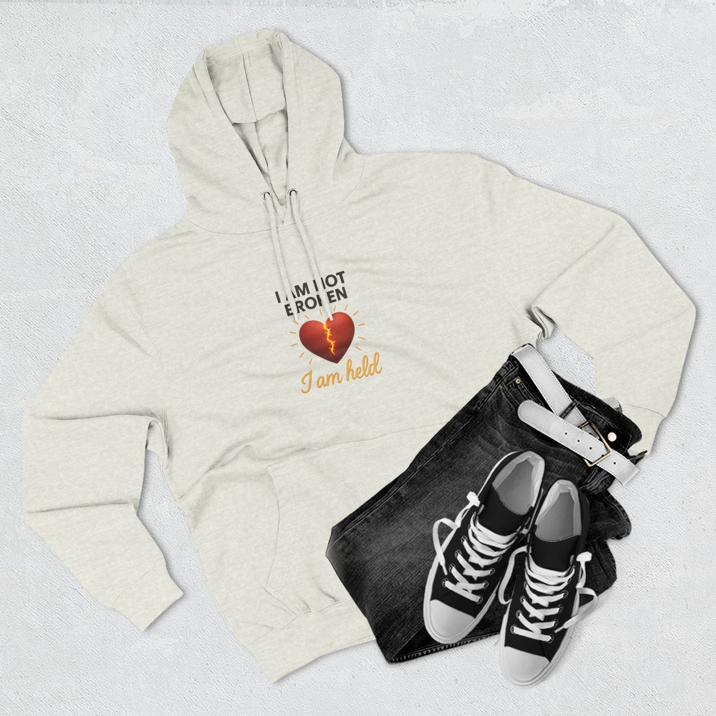 I Am Not Broken – Inspirational Hoodie for Strength, Healing & Self-Love