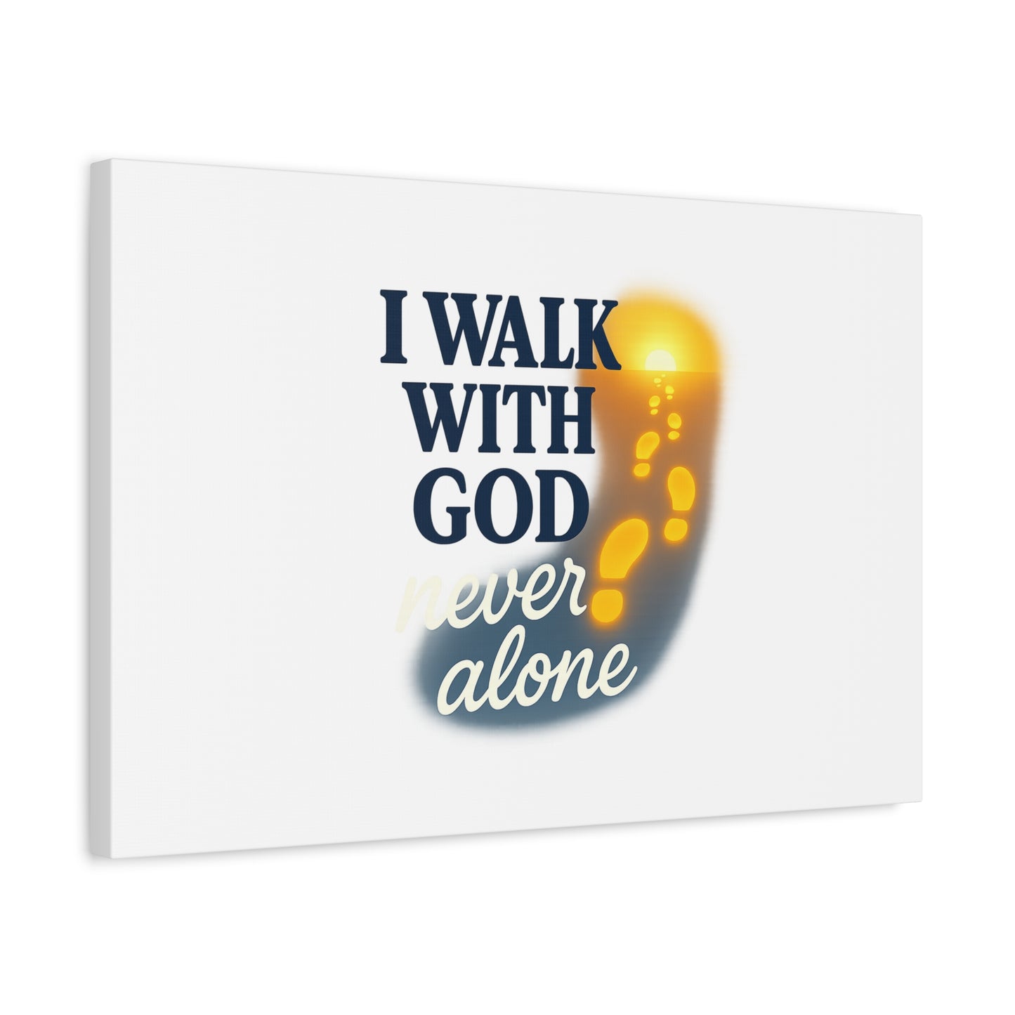 I Walk With God – Matte Canvas Wall Art