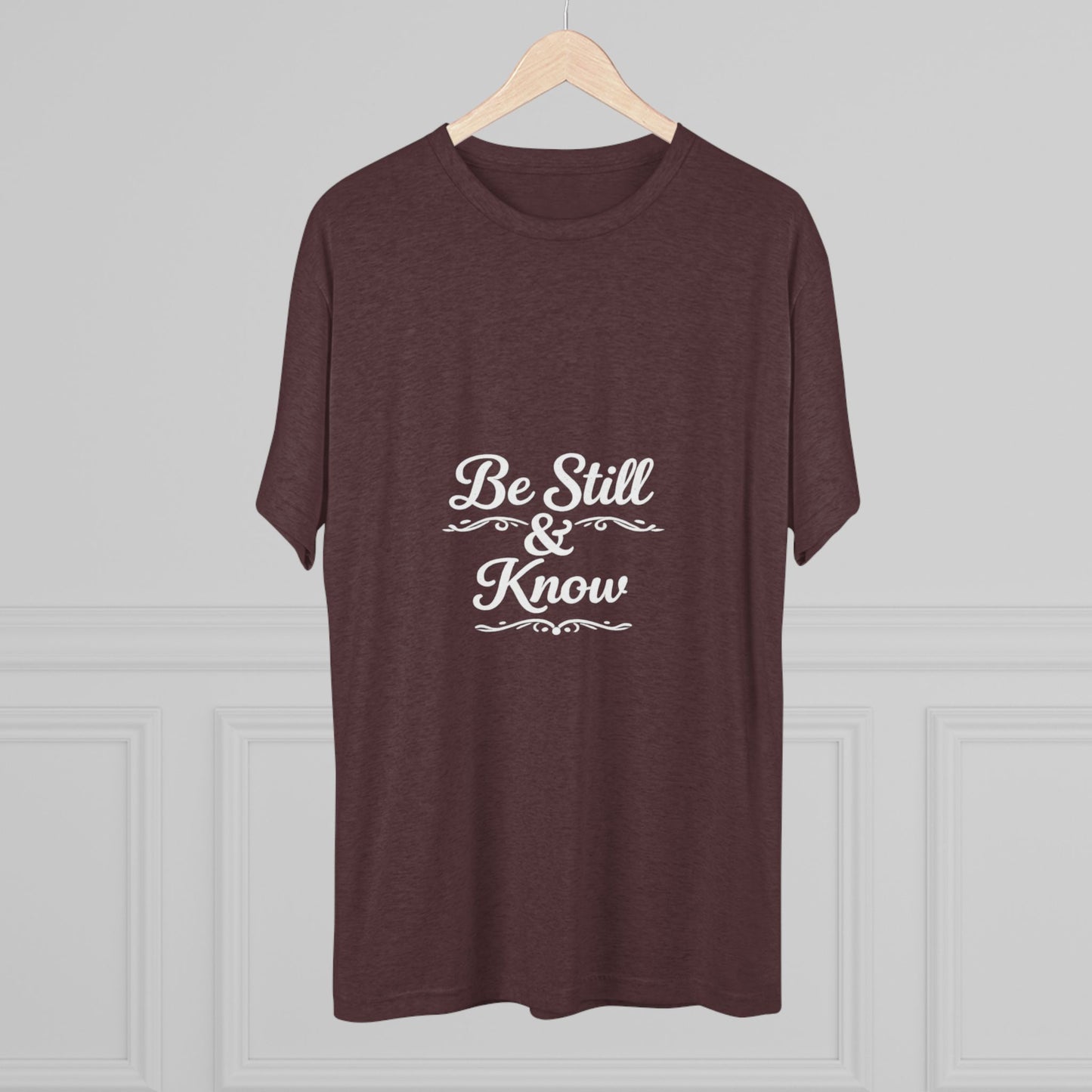 Be Still & Know Tshirt — Inspirational Christian Graphic T‑Shirt