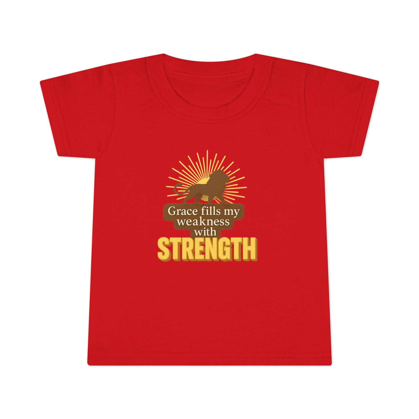 Toddler T-Shirt – Grace Fills My Weakness with Strength