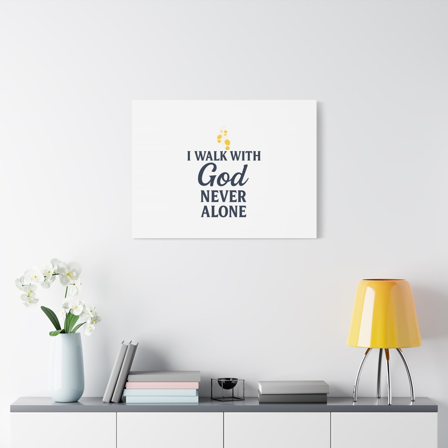 I Walk With God – Matte Canvas Wall Art