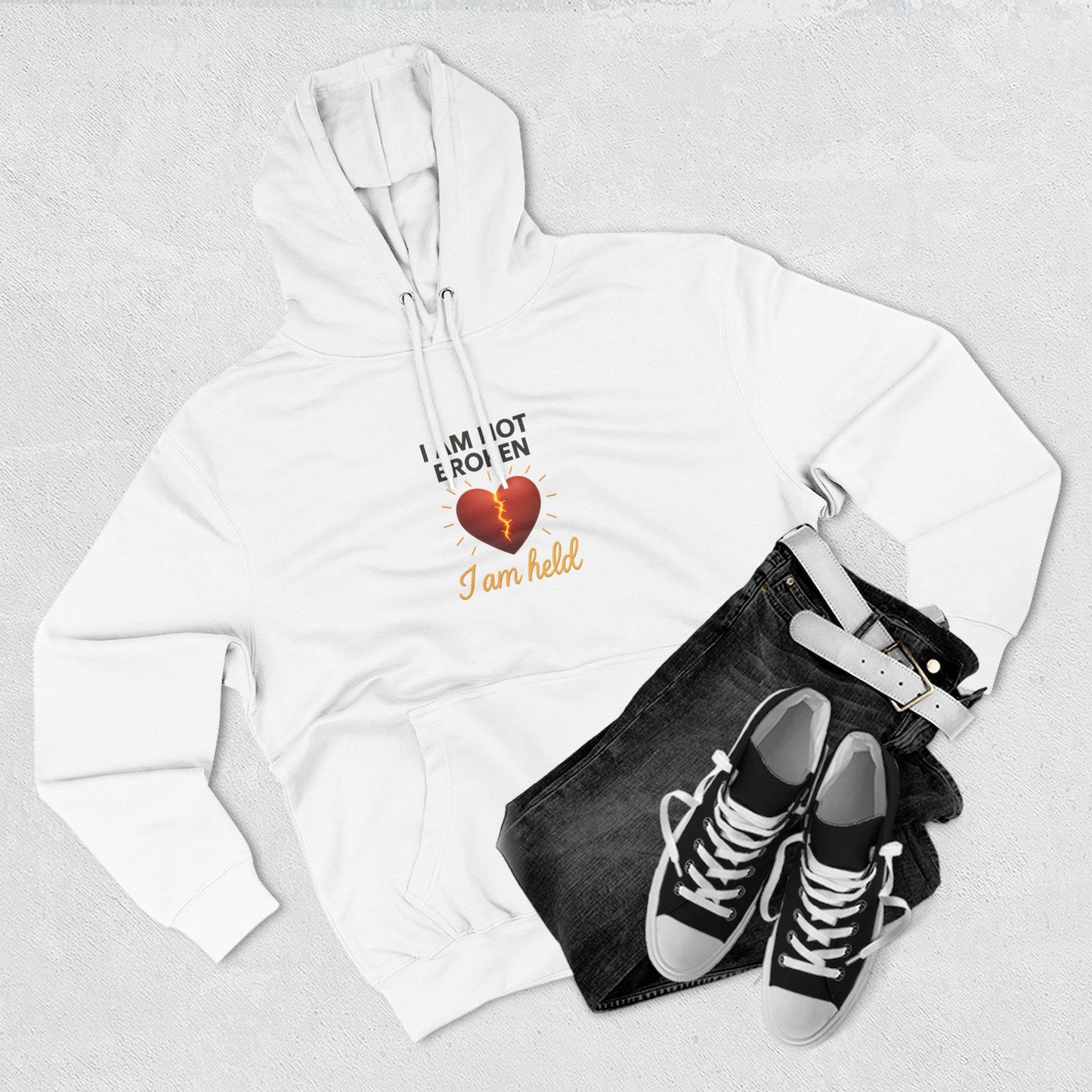 I Am Not Broken – Inspirational Hoodie for Strength, Healing & Self-Love