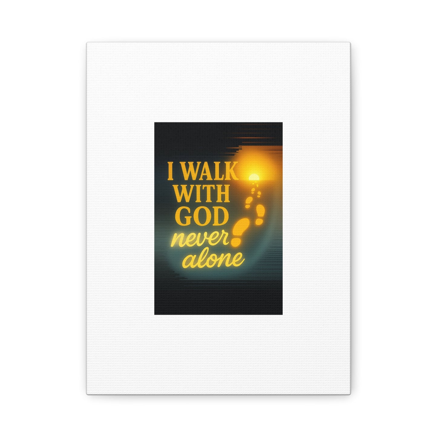I Walk With God – Matte Canvas Wall Art