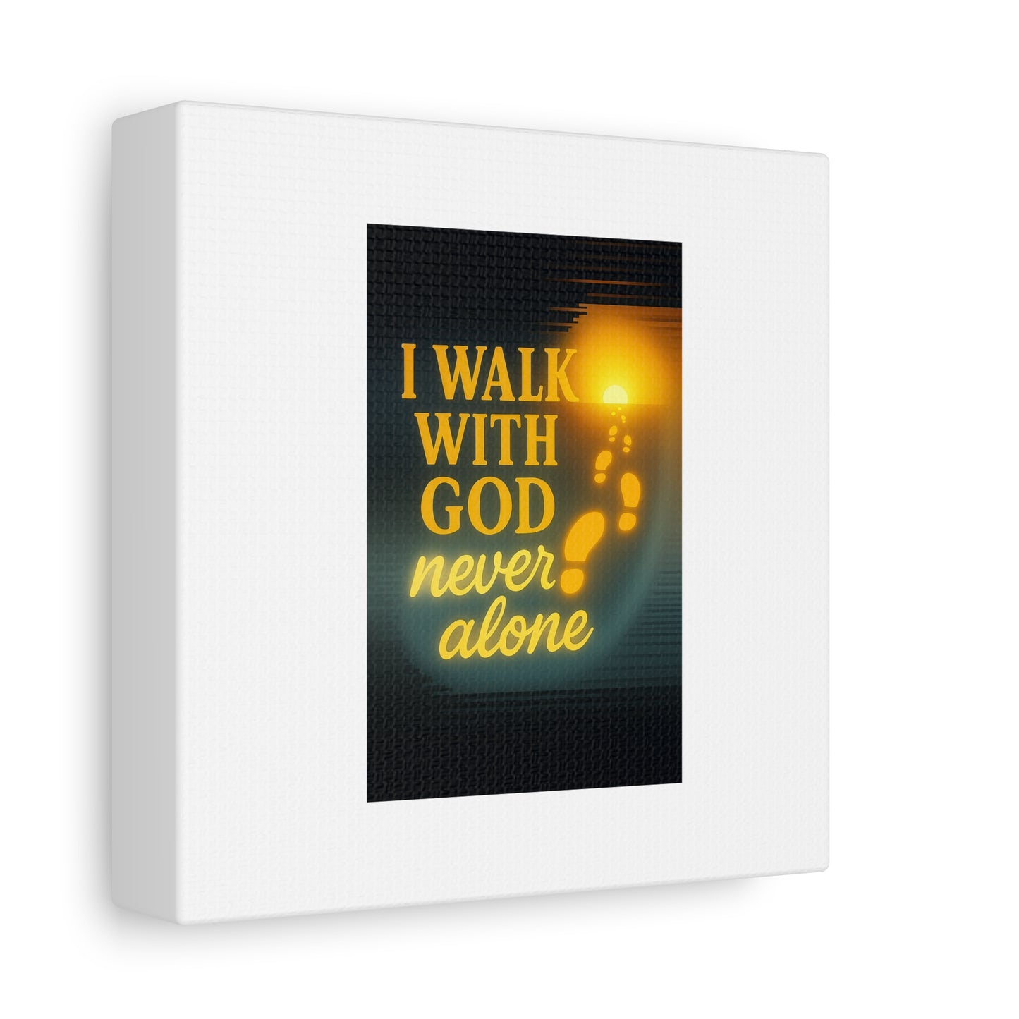 I Walk With God – Matte Canvas Wall Art