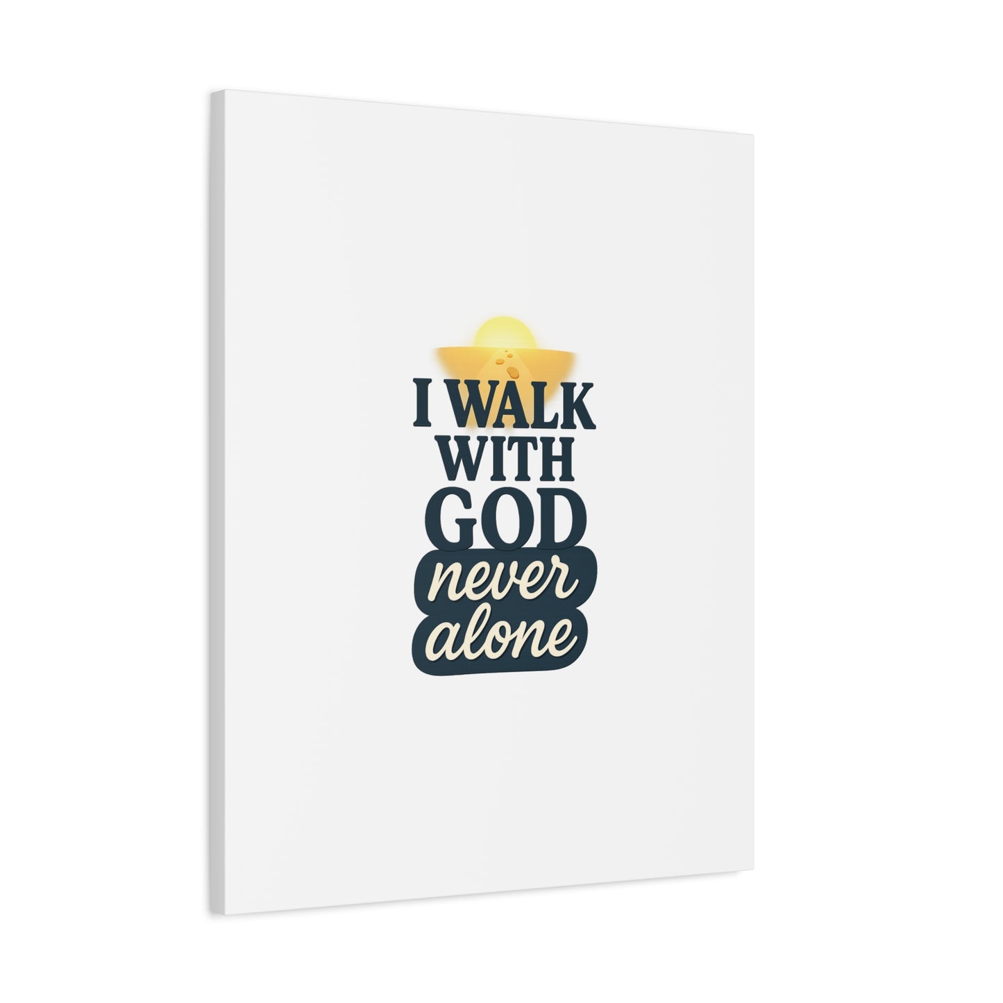 I Walk With God – Matte Canvas Wall Art