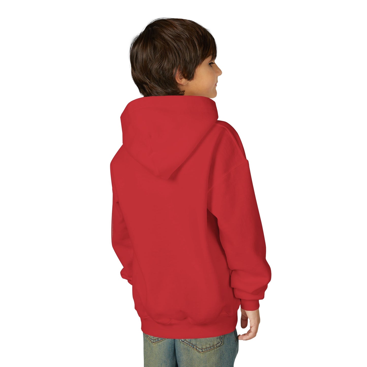 Youth Faith Hoodie – “I Walk With God Never Alone”  Cozy Christian Sweatshirt for Kids